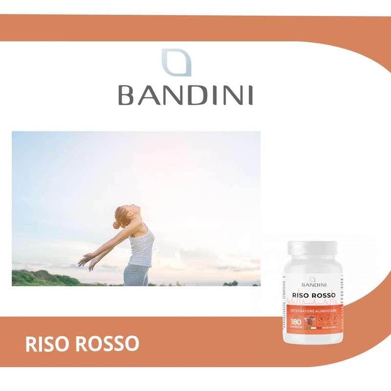Bandini® Red Rice 180 Tablets - Red Fermented Rice Supplement