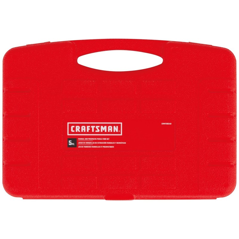 CRAFTSMAN Pneumatic Manual Pickle Fork, Automotive, 5-Piece Set (CMMT98340), Red