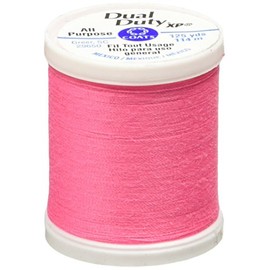 Coats Thread & Zippers Dual Duty XP General Purpose Thread, 125-Yard, Neon Pink