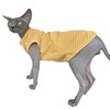 Sphynx Cat Clothes Vest for Hairless Cat, Rib Knit Stripe