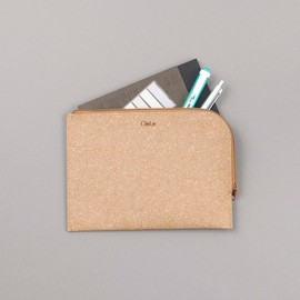 Nakabayashi CLL-FCB6BR Recycled Leather [Kurure] Flat Case B6 Brown