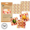 Tala Reusable Beewswax Food Wraps, Citrus Fruit Patterned Design, Mesuring