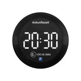 OOONO P-DISC NO2 - Electronic Parking Disc with Approval for Car - Automatic Digital Parking Disc Electric with Approval from KBA according to German Road Traffic Regulations - Electric Parking Meter