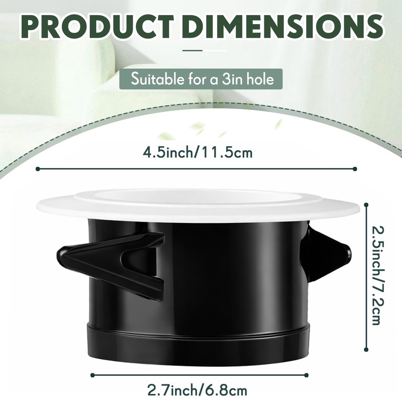 VIHOSE 24 Pcs Soffit Vents 4 Inch Soffit ABS Exterior