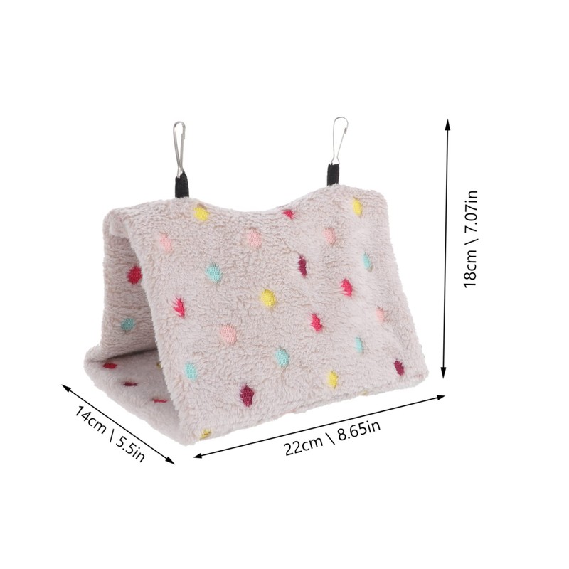 SUPVOX Flannel Parrot Nest Bird Warm Nest Hanging Design Comfortable
