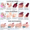 Virellay Almond Fake Nails, Artificial Fingernails, Press On Nails Almond