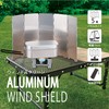 Takeda Corporation WS21-5P [Windproof/Windproof Board/Camping/Folding] Silver 15.7 x 9.4 x