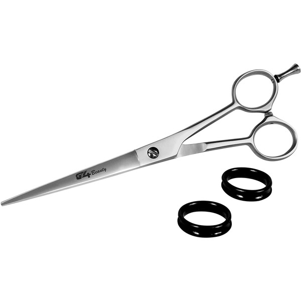 G4 Barber Hair Cutting Scissors Shears High Carbon Razor Sharp Mustache Haircut Hairdresser (6 inch)