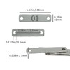 StayMax Small Stainless Steel Rectangle Numbered Tags with Two Holes