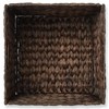 Casafield 13" x 13" Water Hyacinth Storage Baskets, Espresso -