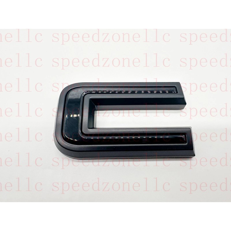 Auto Rear Tailgate GMC Matte Black OVERLAY Emblem Badge Fit