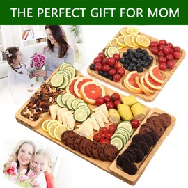 C-B005 Mother's Day Cheese Board Set - Heartwarming Gift Idea from Daughter & Son for Mom's Birthday