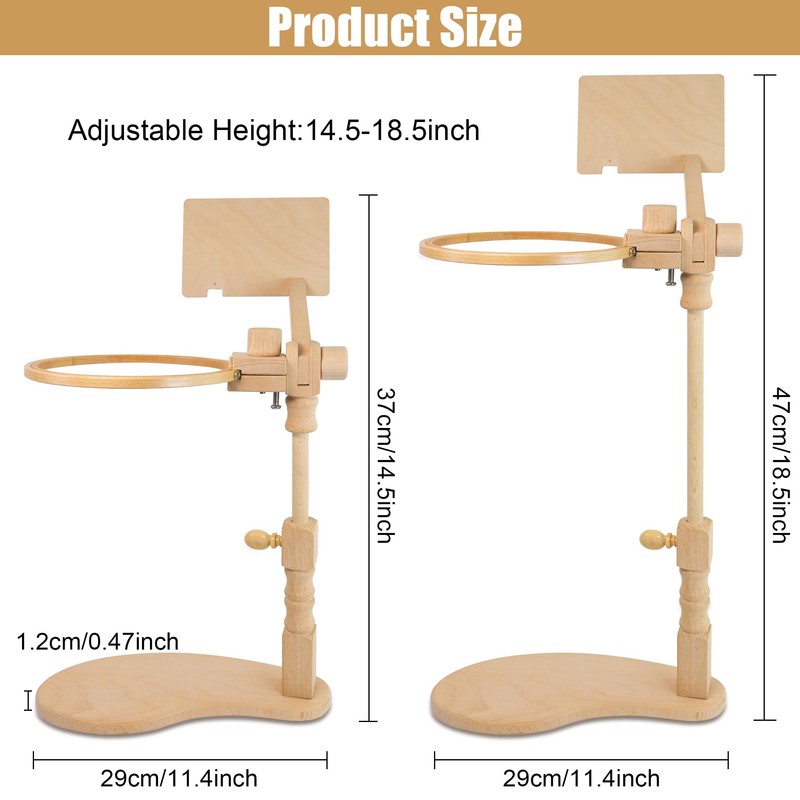 Embroidery Frame, 360° Adjustable Cross Stitch Frame, Easy to Use