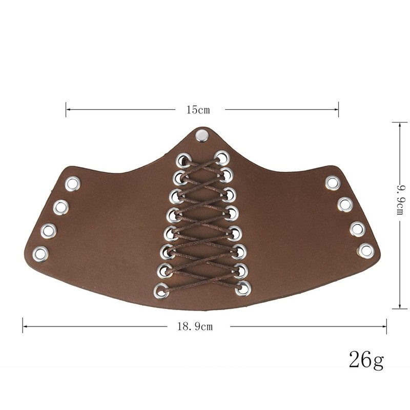 2 Pieces Viking L Armour Men Medieval Bracers Armor Adjustable