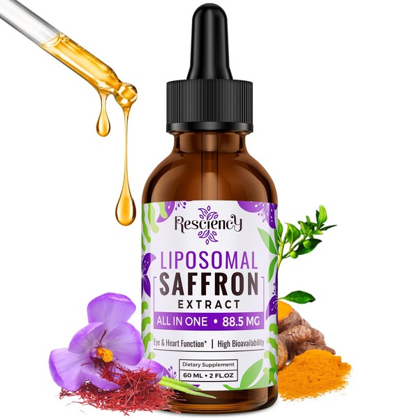 Saffron Supplements - 88.5 mg Saffron Extract Better Bioavailability Liposomal