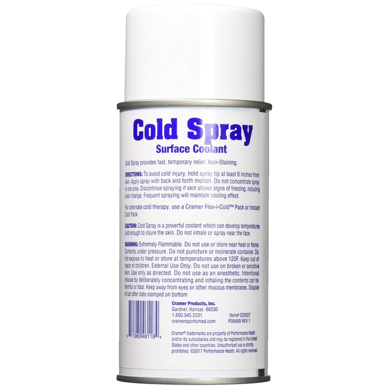 Cramer Cold Spray for On-Field Injury Treatment, Instant Muscle, Fast