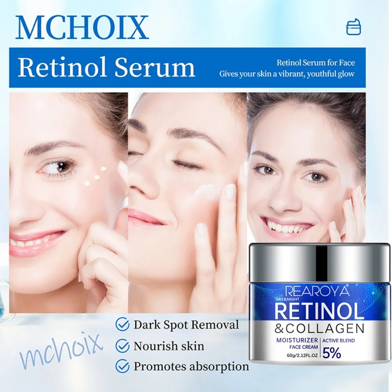 Crema Retinol Humectante Facial Uso