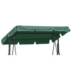 Ferocity Universal coloured replacement canopy for Garden Swing Cover 3 seater XL size 230 x 120 cm Patio Hammock Cover Top Garden Outdoor green [101]
