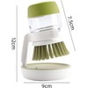 2 PCS Multifunctional Press Cleaning Brush, Kitchen Cleaning Brush with