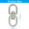 Bivethoi 6 PCS Double Eye Swivel, Stainless Steel Eye to