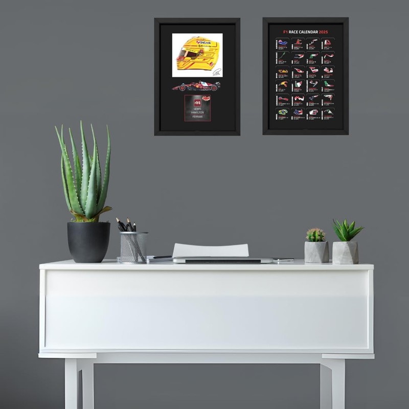 Lap Legends Lewis Hamilton 2025 (Car) Framed Display Gift with