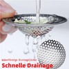 HAPPUP Stainless Steel Sink Strainer for Kitchen, Drain Strainer Stainless