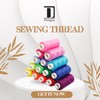 Dongyu Sewing Thread-for Hand Stitching, Quilting & Sewing Machine - Set of 1000 yds Per Spool - 15 Colors 