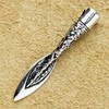 Spearhead Pendant Jewellery 925 Sterling Silver, Pendant with Eyelet: 4cm
