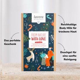 lavera Gift Set - From Nature with Love - Basis Sensitive - Shower & Body Milk - Natural Cosmetics - Vegan