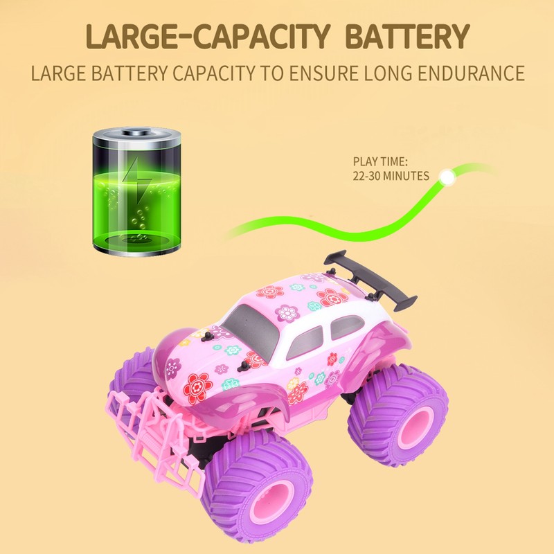 Remote Control Car for Girls 2.4GHz Cute Pink Purple Remote