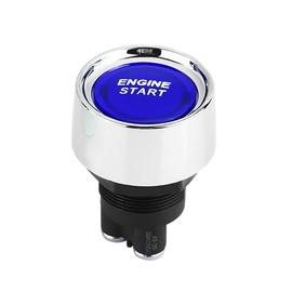 ZOYSEAY Ignition Push Button Switch Engine Start Switch ON-Off 12VDC (Blue)