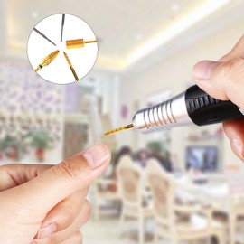 Nail Drill Bits Sets, JCMaster 5pcs Premium Nail Drill Bit for Electric Nail Files, Tungsten Drill Bit 3/32", Professional Polishing Bits for Removing Polishing Cuticle Acrylic Gel Nail