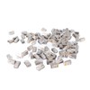 100Pcs CAT6 RJ45 Metal Shielded Connector Safe Reliable Net Shielded