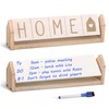 SELEAD Desk Dry Erase White Board with Wooden Home Decor