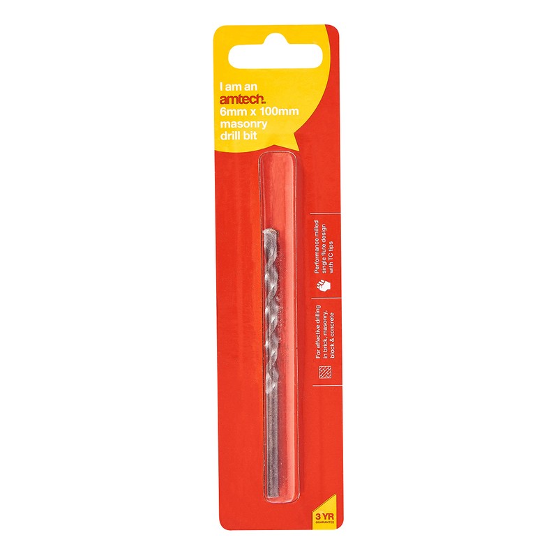 Amtech F5103 6mm x 100mm Masonry Drill bit