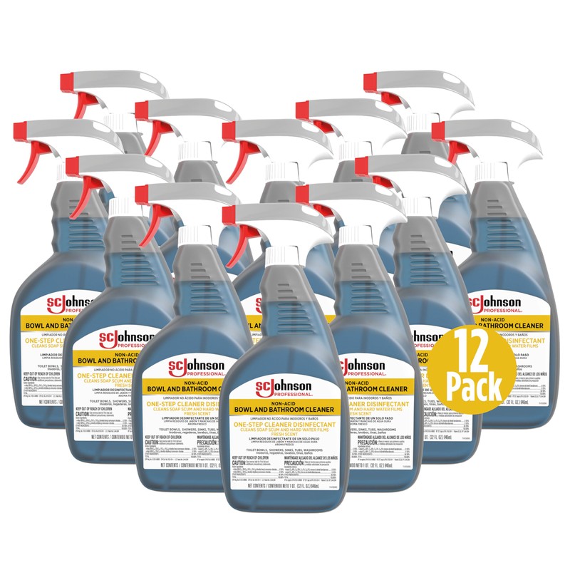 SC Johnson Professional Non-Acid Bowl and Bathroom Cleaner, Disinfectant Cleaner,