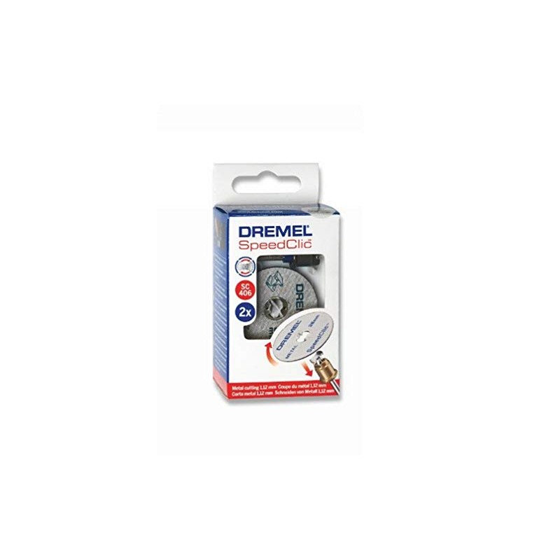 Dremel EZ SpeedClic SC406 Metal Cutting Wheel 2-pack, 2 Cutting