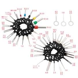 MEDUSHASHA Connector Pin Extractor Terminal Removal Tool Car Terminal Removal Key Tool Terminal Removal Tool Coupler Connector Wiring Terminal Removal Tool 41 Piece Set
