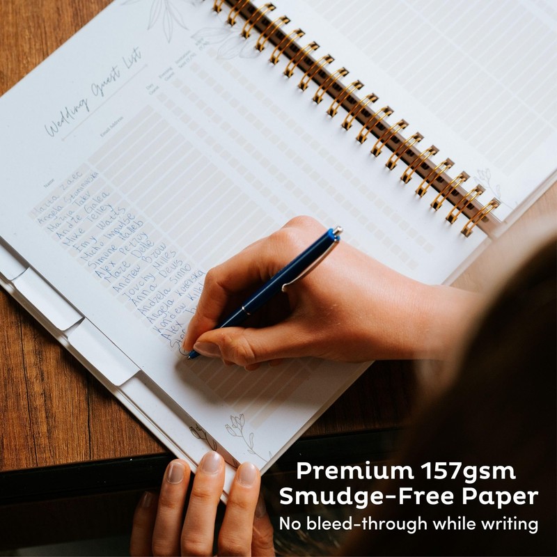 Timeless Premium Linen Wedding Planner Book and Organizer – Wedding