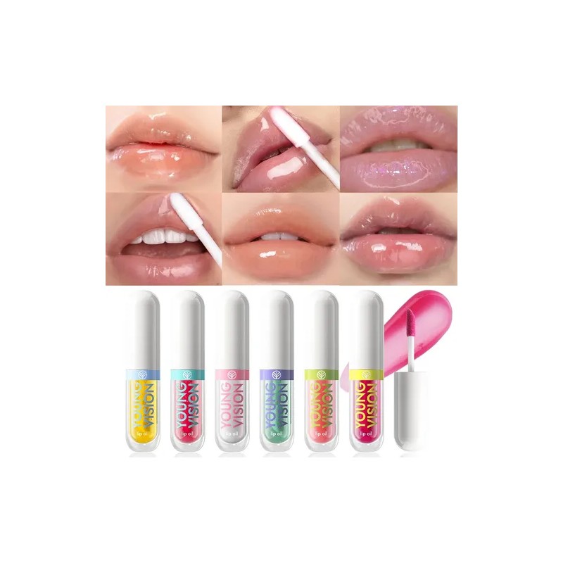 Labiales Lip Gloss Lip Oil Brillo Labial Set Maquillaje 6pzs