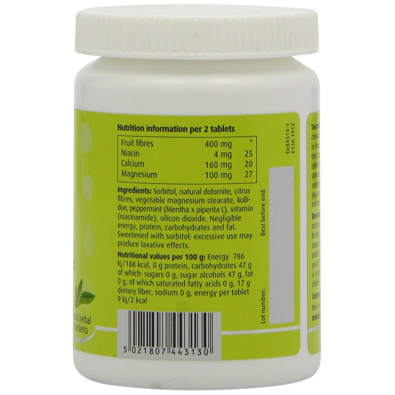 New Nordic Frutin Chewable Tablets, Natural Stomach Acid Relief, Pack