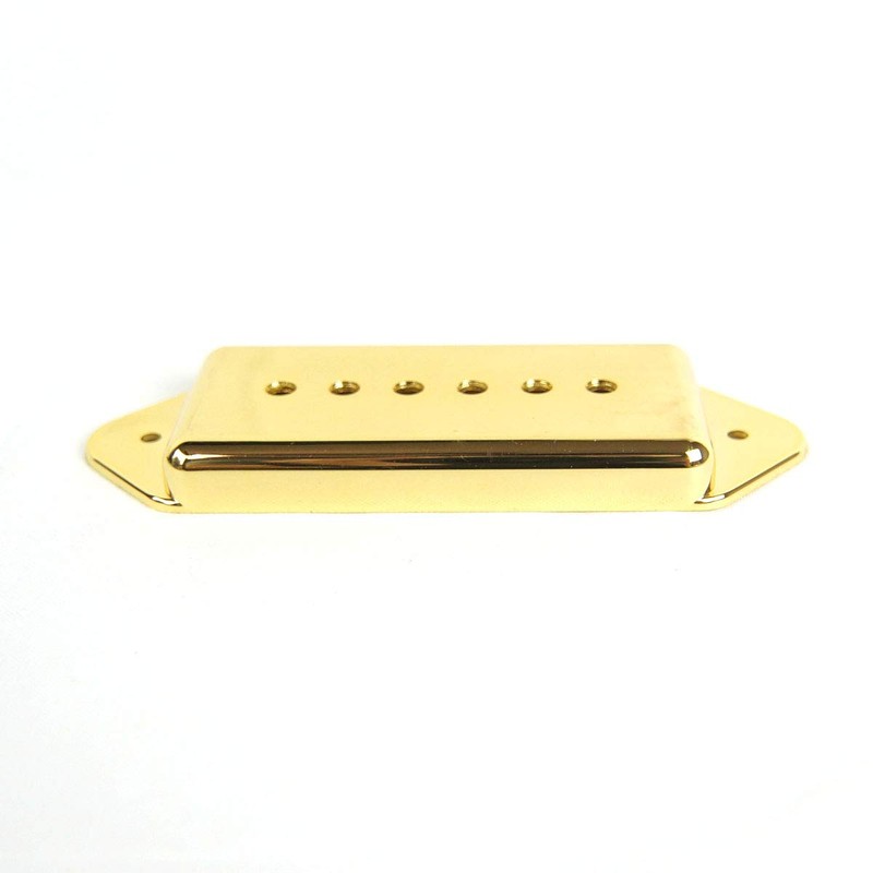 Replacement P-90 p90 Dog-ear Pickup Cover 50mm, Gold-Plated/Plastic