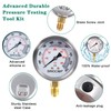 SINOCMP Hydraulic Pressure Test Kit, 3 Pressure Gauges 25Mpa/40Mpa/60Mpa 6