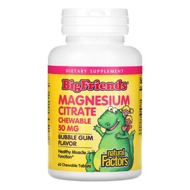 Citrato De Magnesio Niños 50mg Bigfriends Natural Factors