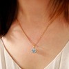 Gold Plated Necklace,Solitaire Adjustable Gold Pendant Necklace,Classic Gold Necklaces with