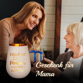Mama Geschenk, Teelichthalter - Geschenke für Mama, Geburtstagsgeschenk für Mama, Geschenk Mama Geburtstag, Beste Mama Geschenk von Tochter Sohn