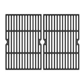 Cooking Grid Grates for Kenmore 4 Burner Grills,Enamel Cast Iron Grate Replacement Parts for Kenmore 146.10016510,146.46365610,146.16142210,146.16198211,2 Pack