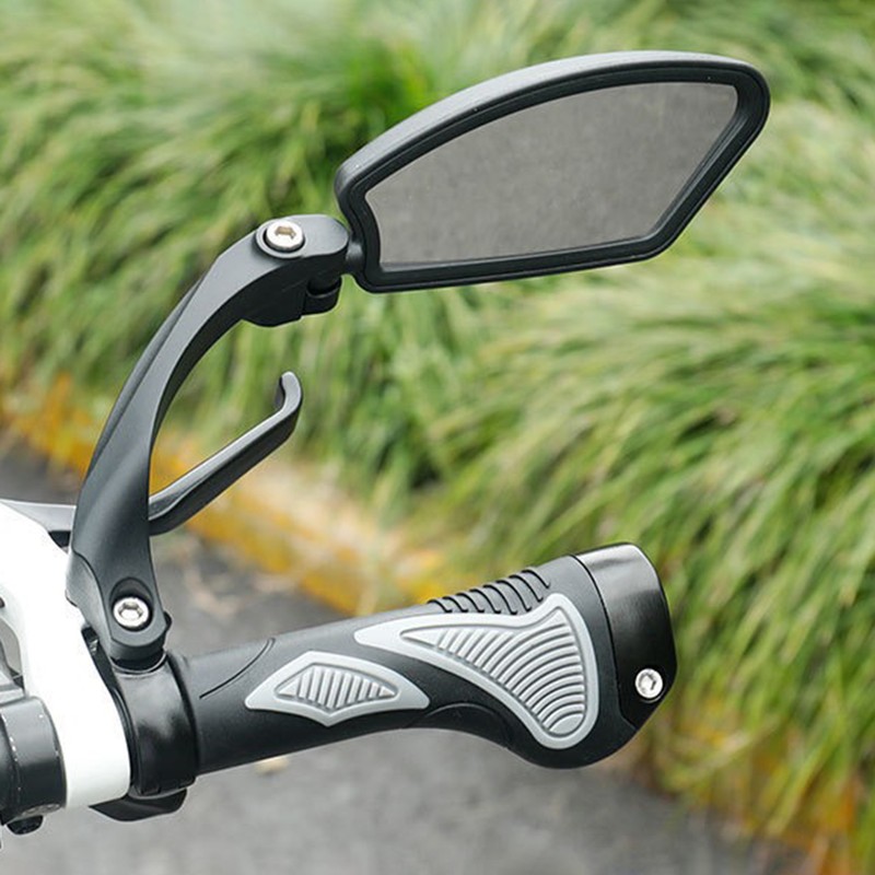 Bike Mirror Adjustable Bike Mirror Handlebar Rearview Mirror Convex Rearview