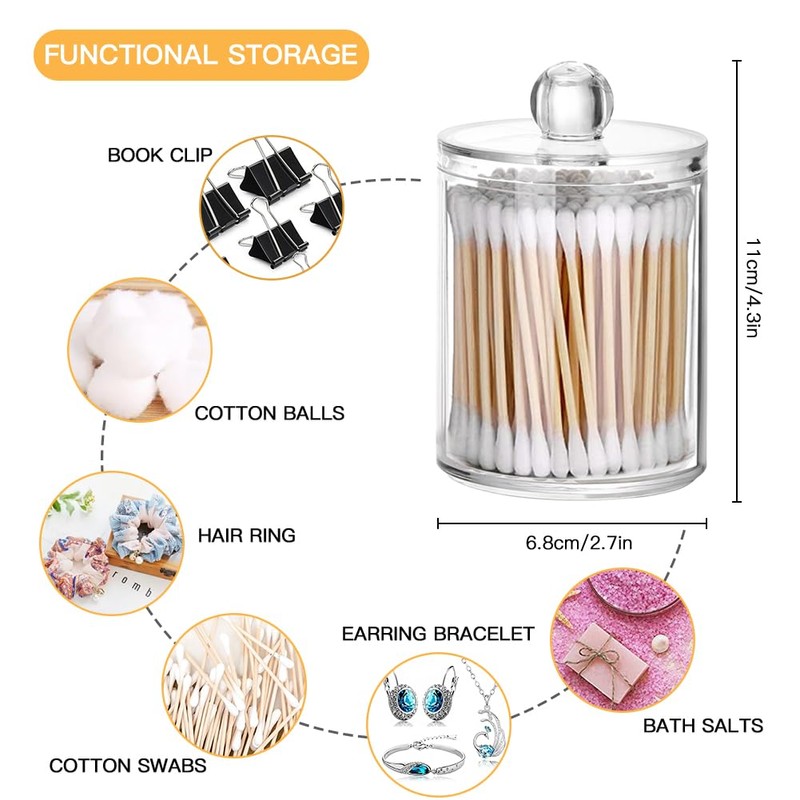 OTOSTAR Bathroom Accessory Set 8 Pcs Blue Bathroom Accessories Set