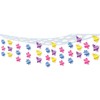 Beistle Butterfly and Flower Ceiling Decor, 12 by 12-Feet